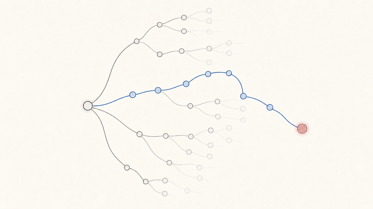 Tree of Thoughts search diagram